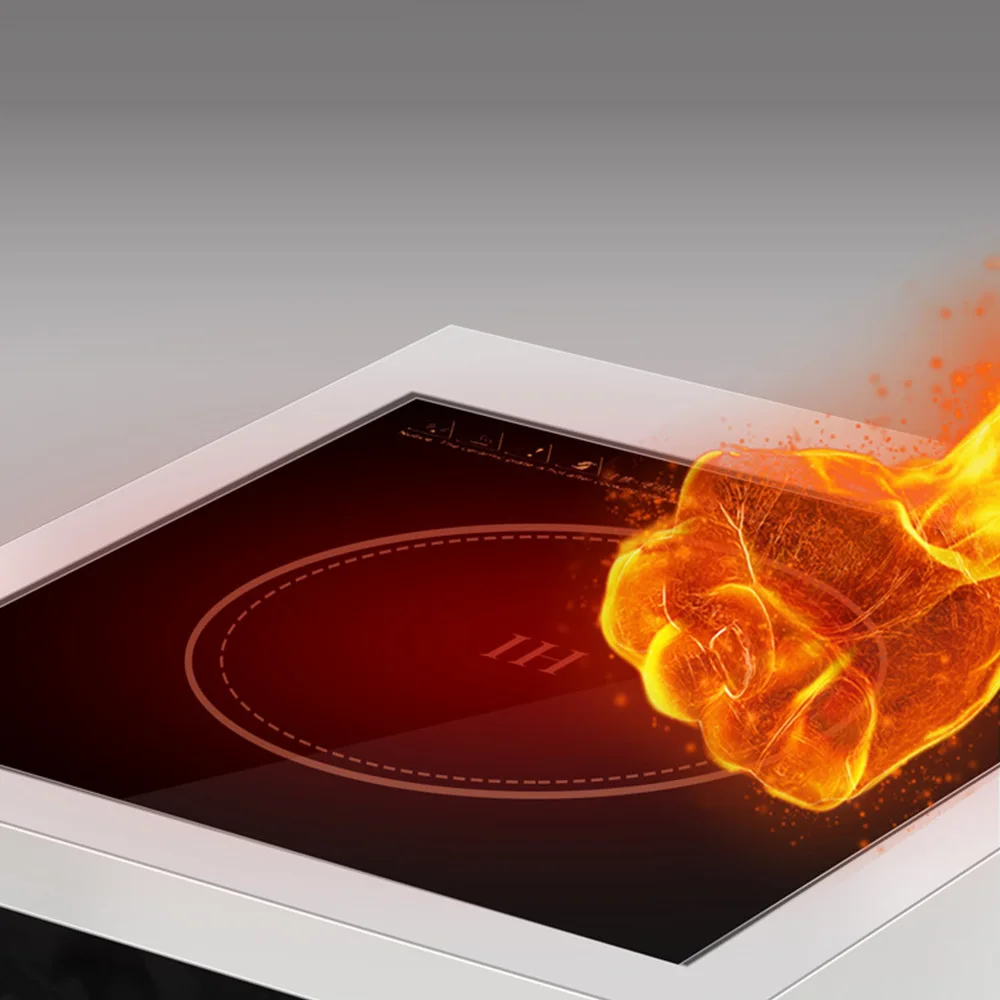 Коммерческая индукционная плита, настольная плита для супа, прямая горячая ручка, жареная плита, вогнутая плита