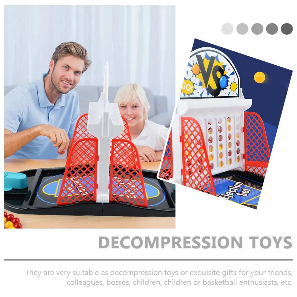 1pc Huishoudelijk Kinderen Twee Speler Desktop Basketbalspel Abs Materiaal Interactief Educatief Speeltje Voor Kinderen