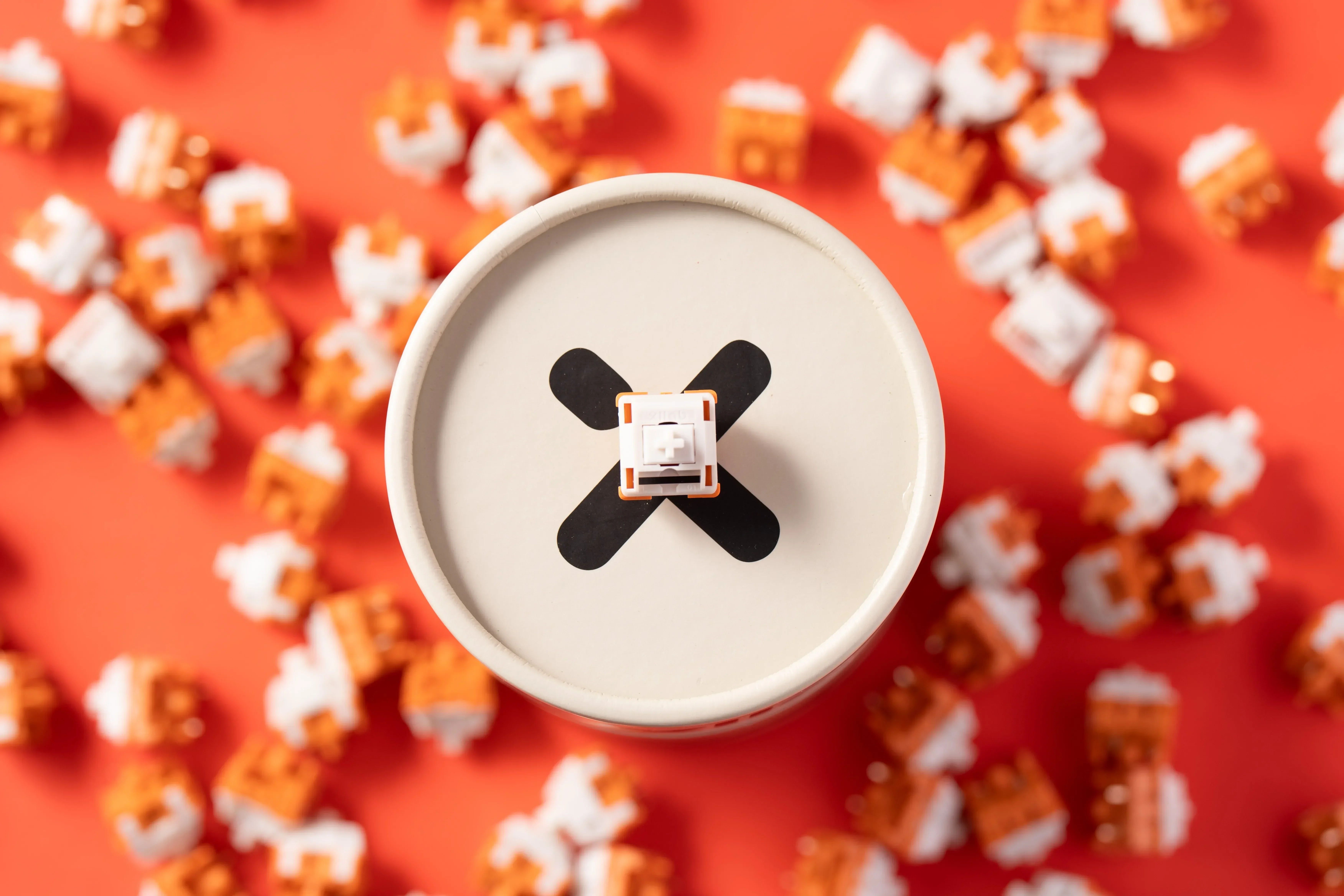 XLLAB x HMX مفتاح الحمضيات العتيق مفتاح لوحة المفاتيح الميكانيكية للرياضات الإلكترونية 45 جرام مشغلات 50 جرام إلى أسفل خارج لوحة العين محور ألعاب مخصصة