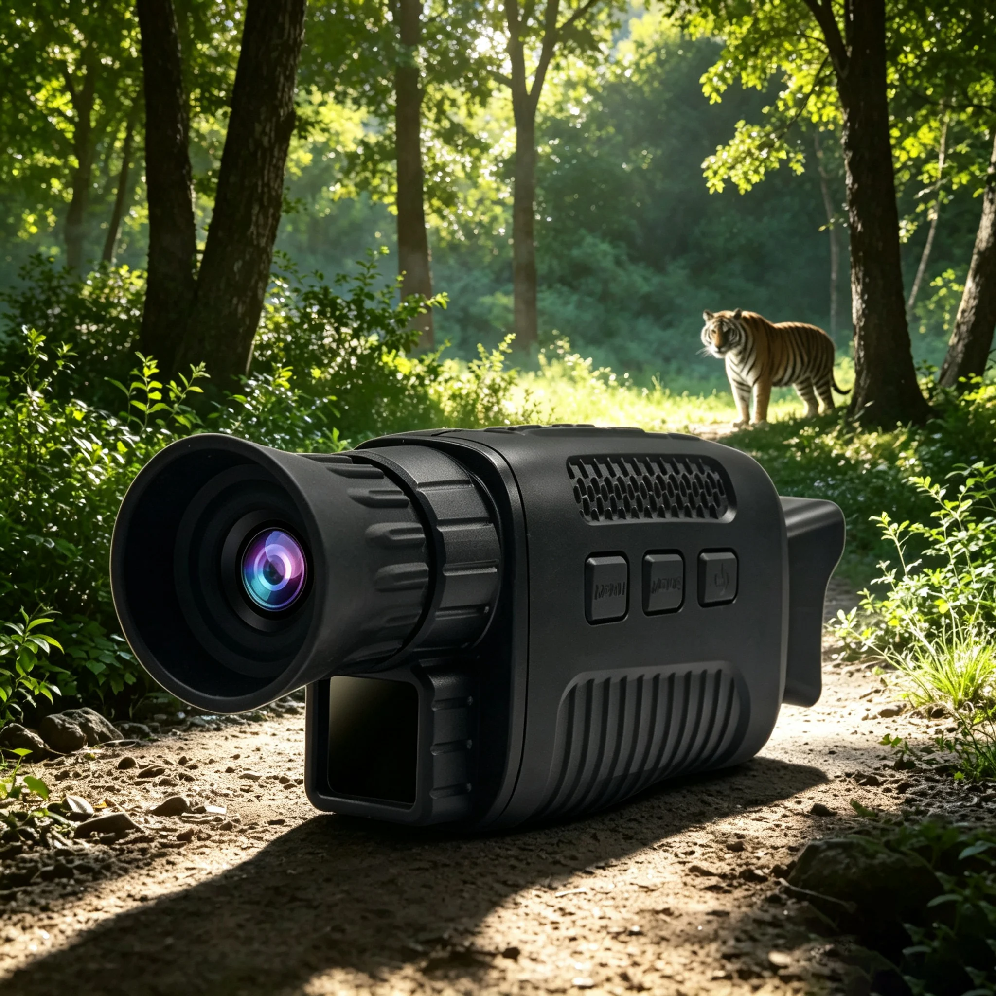 NV1000 Hunting Monocular Featuring Infrared Night Vision, 5X Digital Zoom, Support for 9 Languages and 200M Full Dark View Range