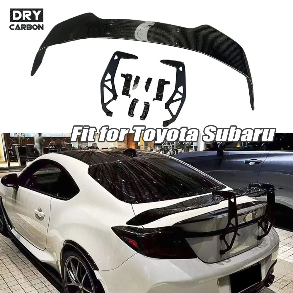 

Carbon Fiber for Toyota GR86 Subaru BRZ 2022 2023 T Style Rear Boot Spoiler Bracket Spoiler Wing Car Accessories FRP Body Kits