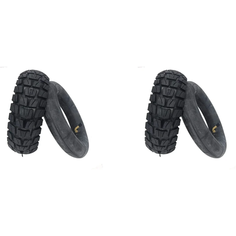 2X 10 Inch Tyres 80/65-6 For Electric Scooter E-Bike 10X3.0-6 Thicken Widen Hard Wear-Resistant Road Tires Inner Tubes