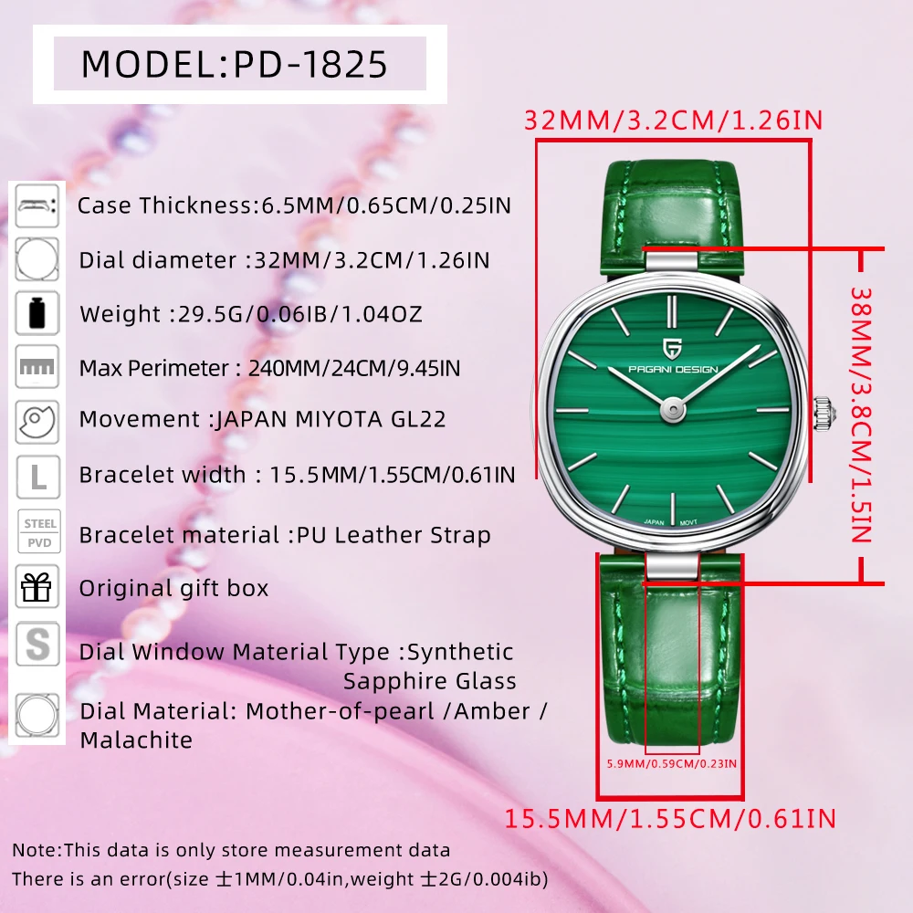 PAGANI DESIGN 2026 Women's Watches Top Brand Luxury Quartz Watch Women Fashion Woman Gift AR Sapphire Waterproof Leather Clock view 6