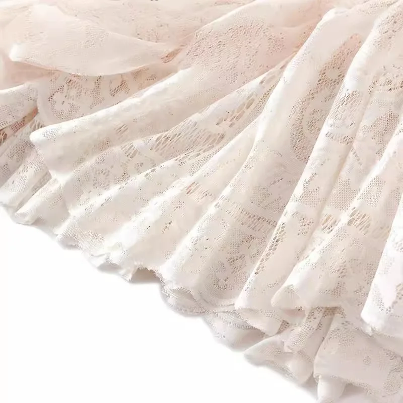 Sexy oco para fora solúvel em água casual saia de renda verão saias femininas novo magro elástico cintura alta a linha saia mulher roupas