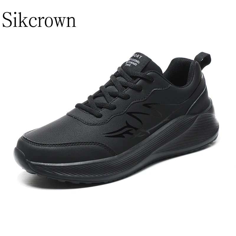 Plus 48 Black Shoes Men Sneakers Light Sports Shoes Thick Sole Breathable Outdoor Fashion Comfortable Casual Sneake Waterproof