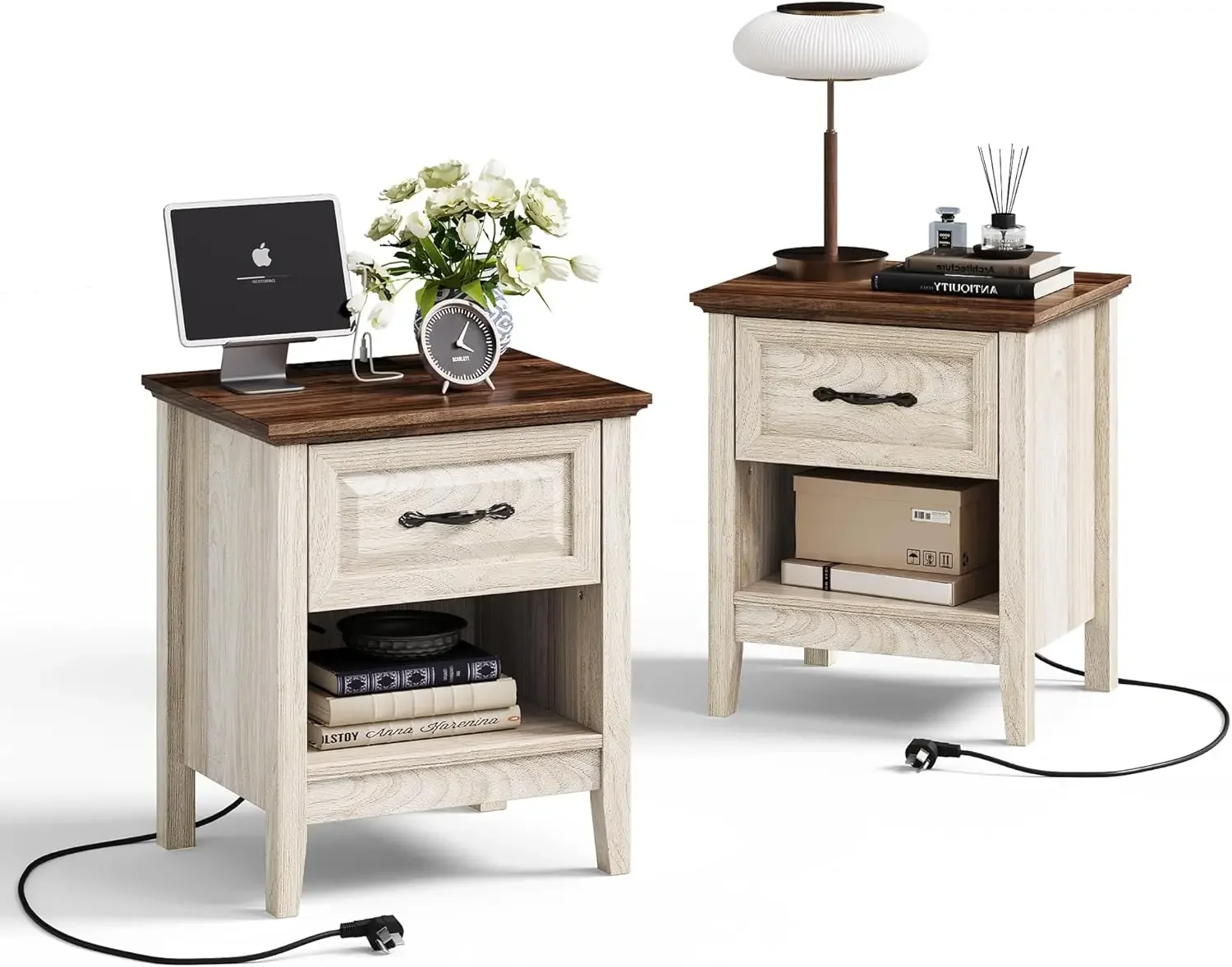 Night Stand Set of 2 18.9