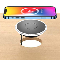 Embedded Desktop Wireless Charger, QI Standard Wireless Fast Charging Station 5W 7.5W 10W 15W Invisible Wireless Charger