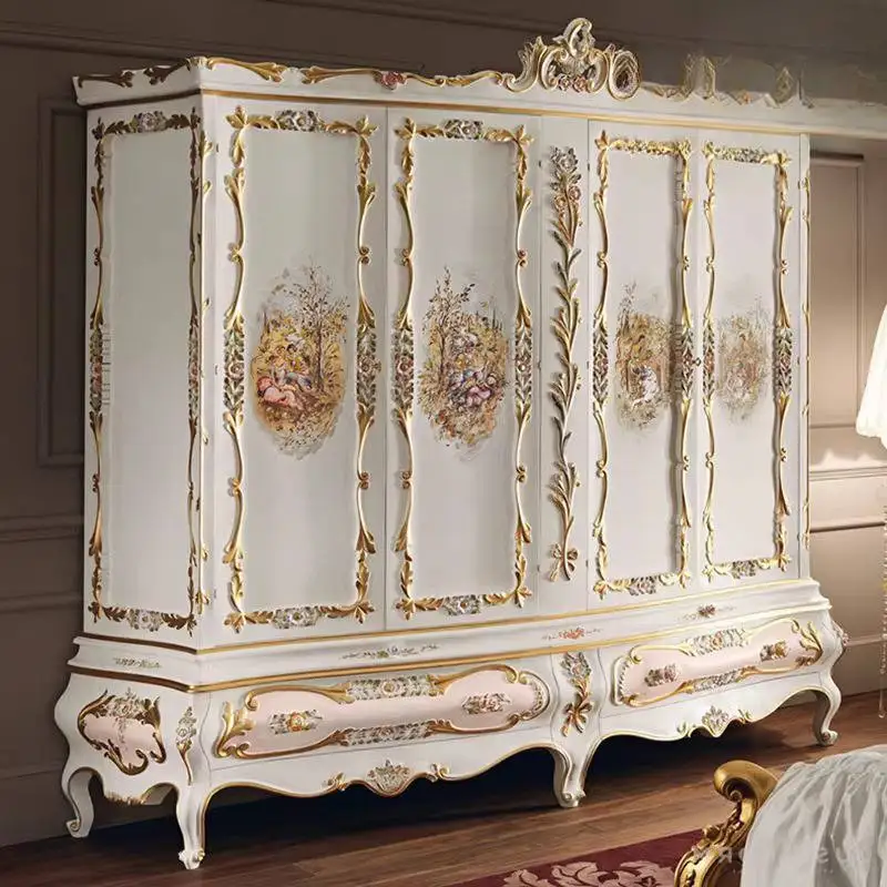Railings Small Wardrobes Closet Wooden Style Items Tall Adult Wardrobes Cute Drawers White Guarda Roupas Furniture For Home