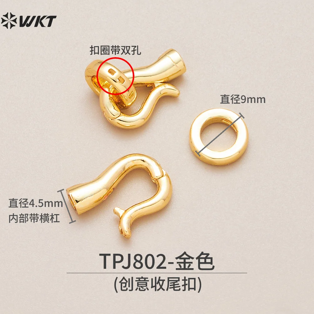 

WT-JFE128 Handmade Crafts Good Quality Small Clasp Jewelry Finding For Bracelet Or Necklace Button Accessory Making