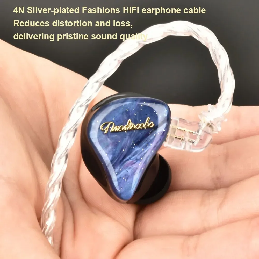 Imagem -03 - Tiandirenhe-graphene Unit hi fi Bass Earphone Música Earbuds para Cabo Tfz Single-acting Coil Resina Estrelada 078 Milímetros Td19