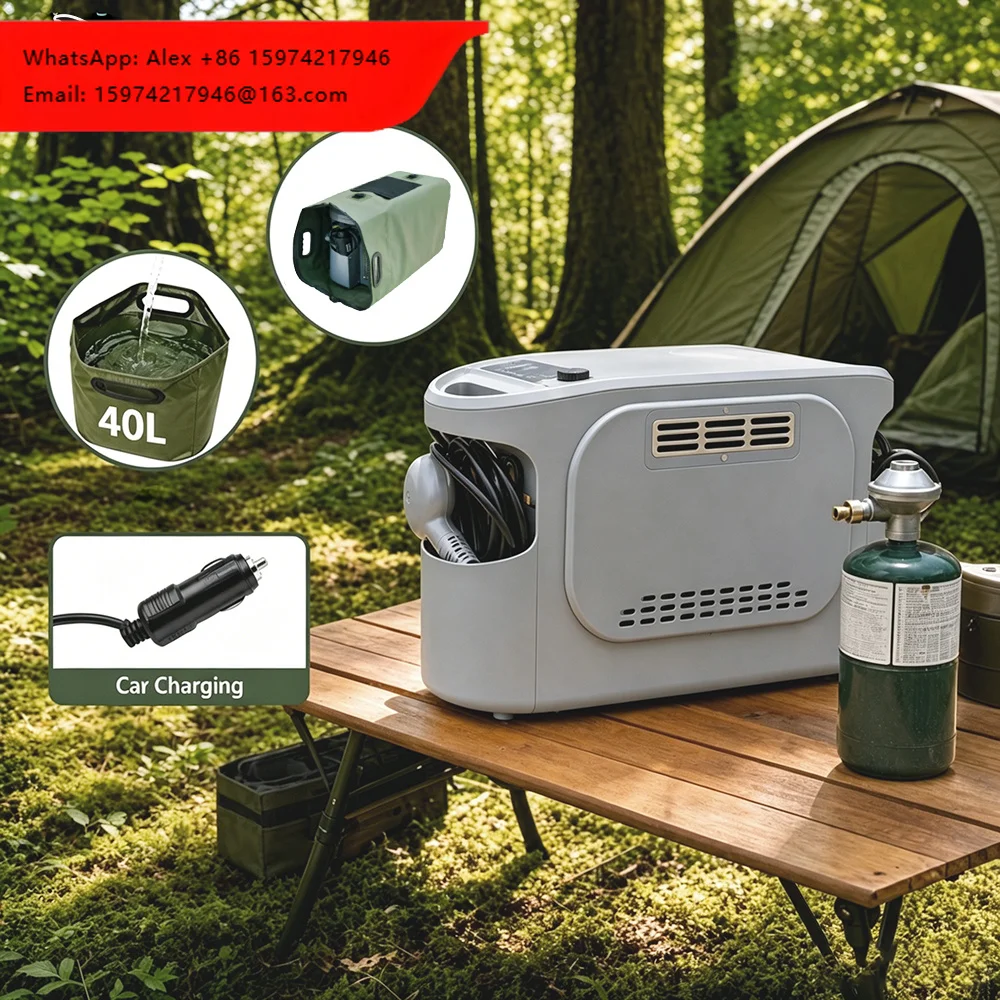 On Demand LP Gas Water Heater For RV 12V 24V Portable Camping Hot Water Shower With Auto-Off Pump For Camper Trailer