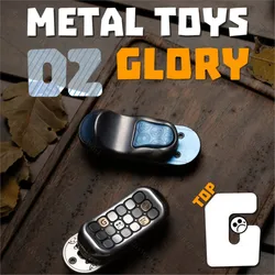 Metal Toys Dz Top G Machine Structure Titanium Blue Push Slider Metal Fidget Spinner Anxiety Toy