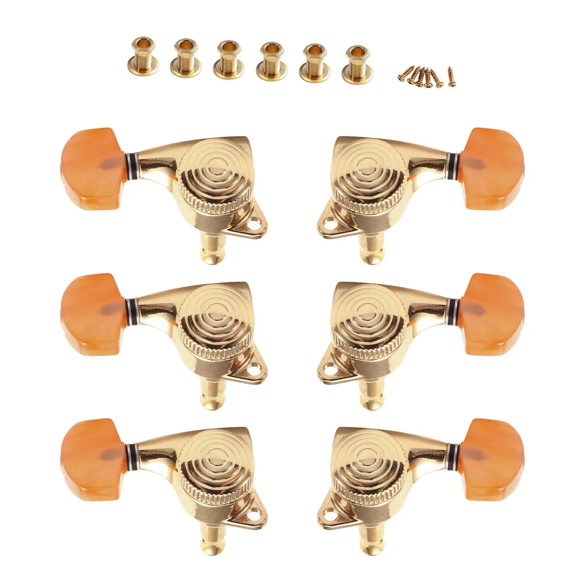 【~-nuovo-abhw】meccaniche-per-chitarra-chiavette-per-accordatura-meccaniche-chiuse-per-chitarra-elettrica-folk-acustica-e-classica-3l