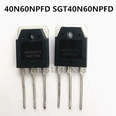 Original 2pcs/ 40N60NPFD SGT40N60NPFD  TO-3P 600V 40A Voltage regulator integrated circuits