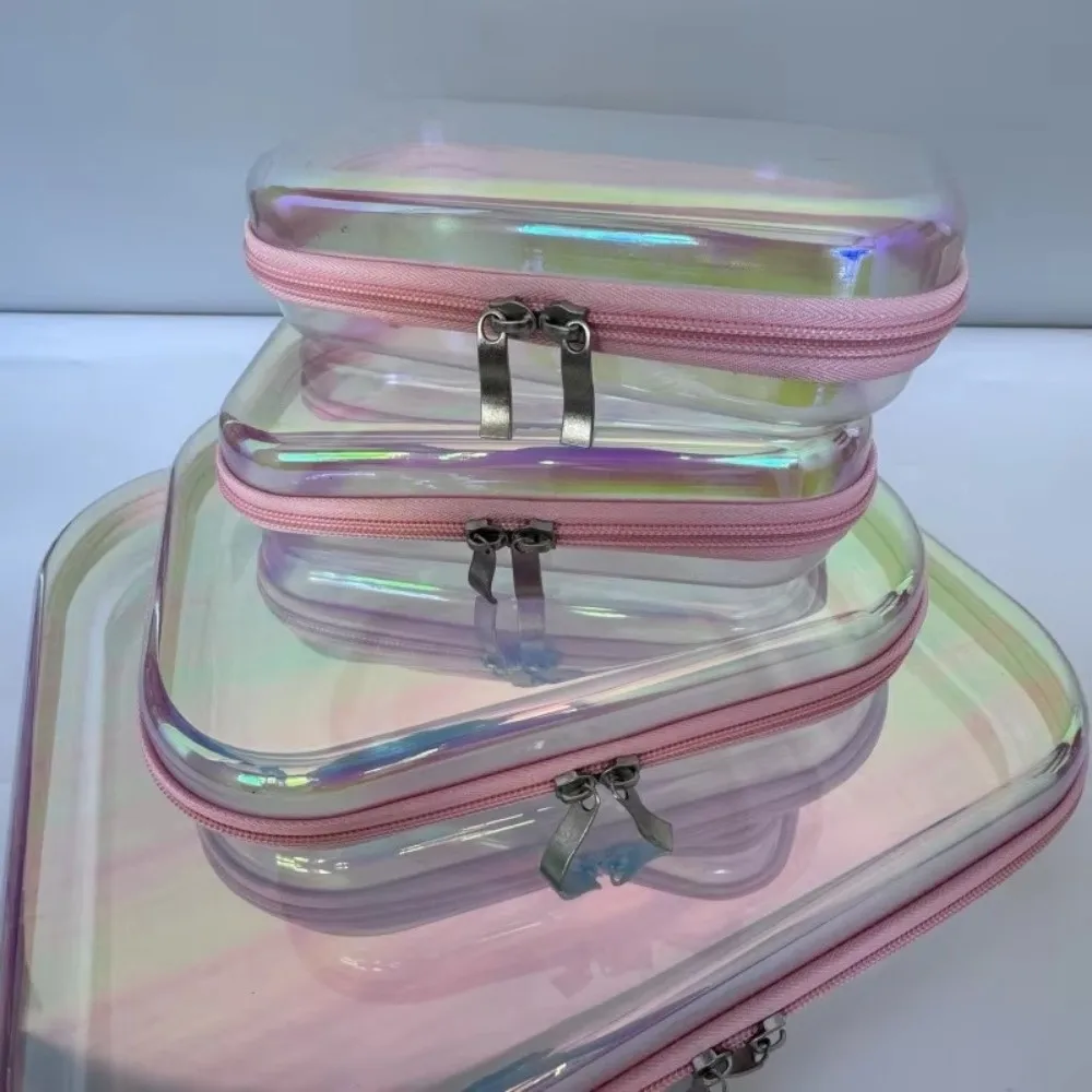 Transparent Laser Storage Box Organizer Design Simple Transparent Storage Box Desktop Size High Quality Desktop Organizer