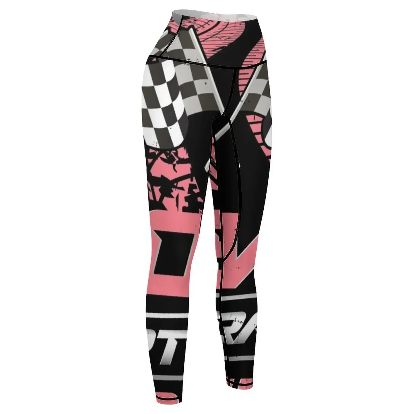 sommige meisjes houden van dirt track races. Legging sporttennis voor Legginsy push-up Dames sport gymkleding Damesleggings