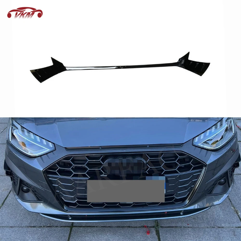 

Body Kit For Audi A4 S4 2020-2024 Not Standard A Style ABS Carbon Look Car Front Diffuser Strip Front Bumper Lip Trim Decoration