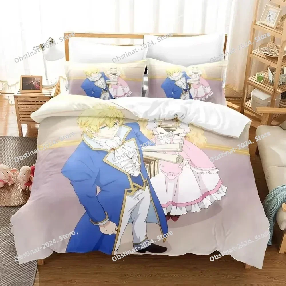 

3D Anime Bibliophile Princess Bedding Set Printed Comforter Quilt Bed Cover Duvet Cover Pillow Case 3 Pieces Set Kids Adult Size
