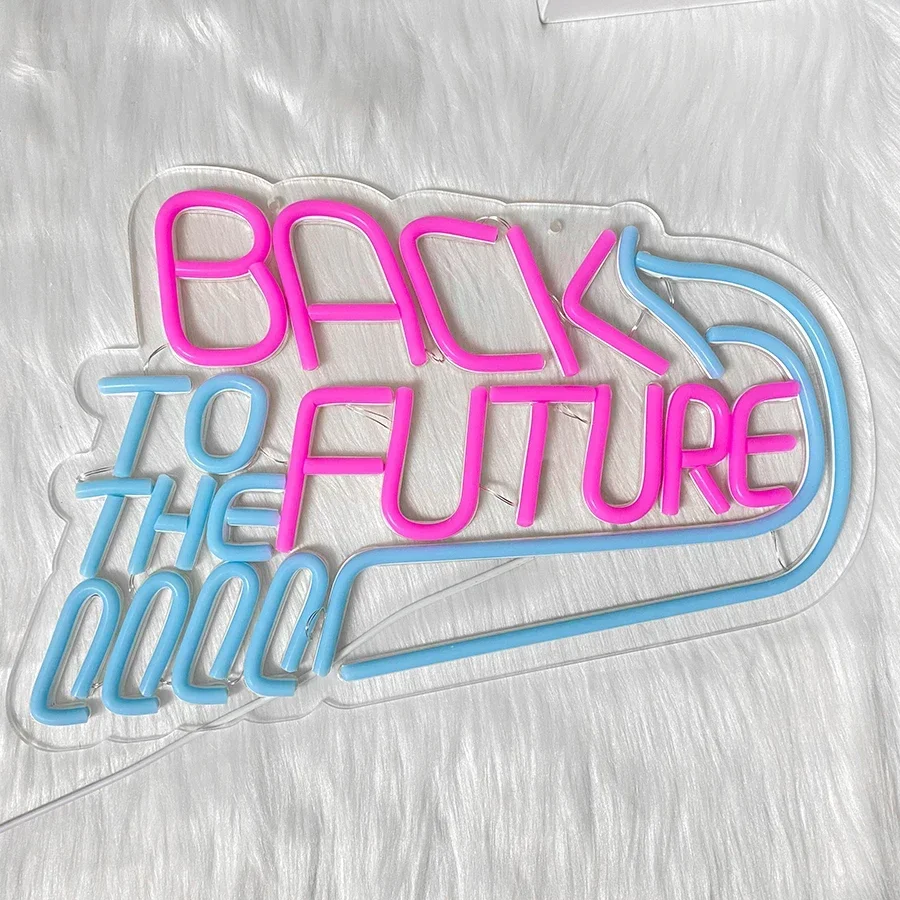 Neon Wall Plates to the Future Articles Lights Back for Artistic Decoration of Game Letter Men's Led Bars and Party Aesthetic view 6
