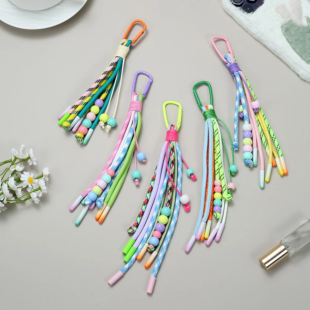 New Universal Braided Mobile Phone Lanyard Strap Cute Hanging Chain Loop Strap Patch Wristband Phone Detachable
