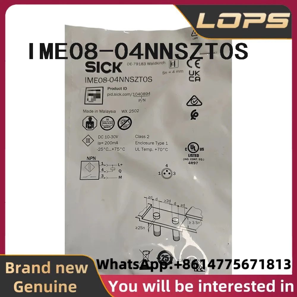 IME08-04NNSZT0S Brand new original SICK proximity switch sensor, Order number 1040894, welcome to consult
