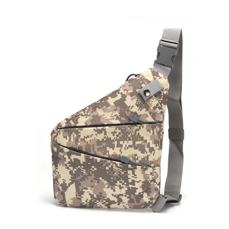 قماش ركوب الدراجات حقيبة الصدر حقيبة ساعي لركوب الدراجات/المشي لمسافات طويلة كامو Crossbody حقيبة كتف خفيفة الوزن أكسفورد الرجال التكتيكية سترة الحقيبة