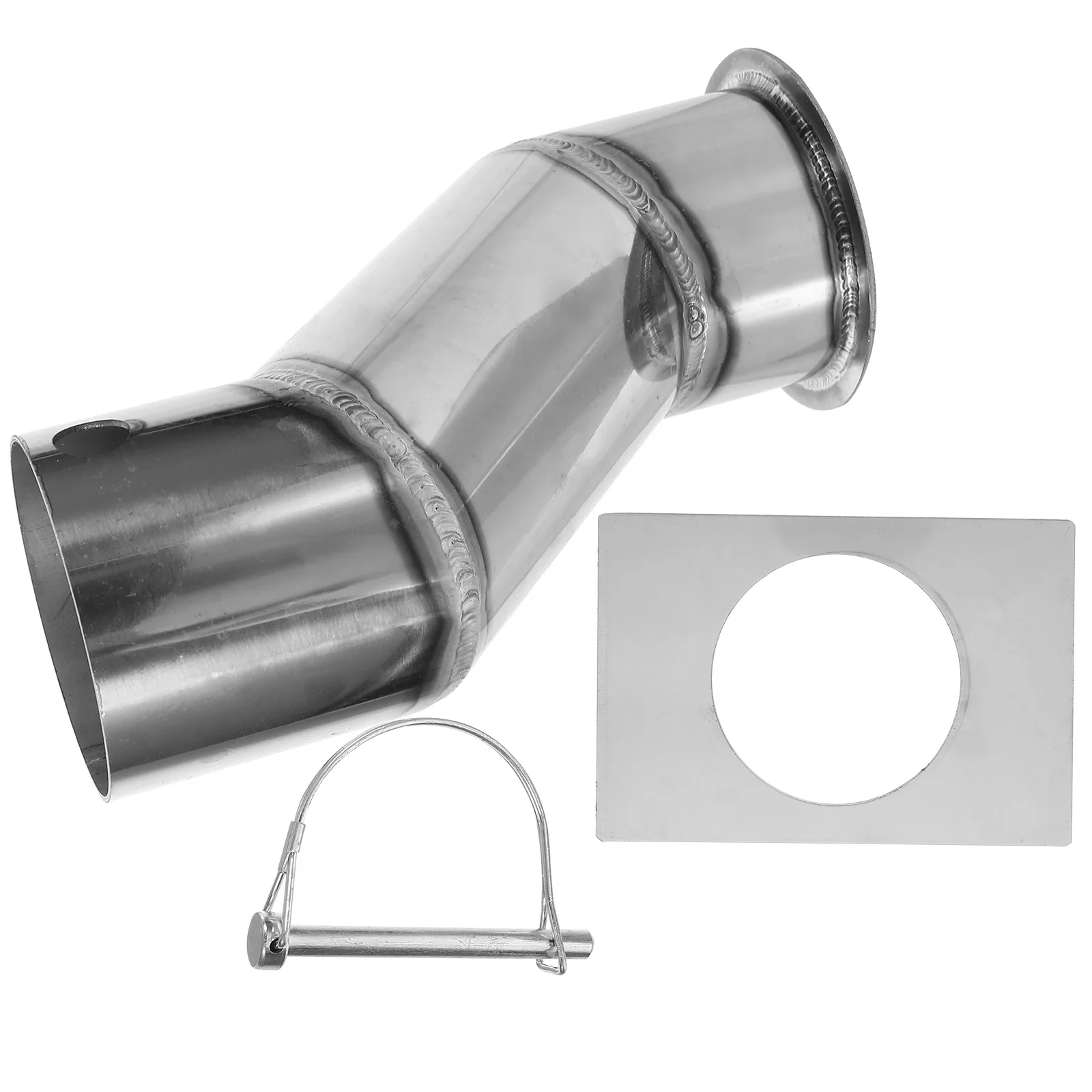 1 مجموعة 1 مجموعة الفولاذ المقاوم للصدأ المطر سلسلة محول المعادن مزراب استنزاف طقم محوّل للخارجية حديقة ماسورة التصريف تركيبات الزخرفية