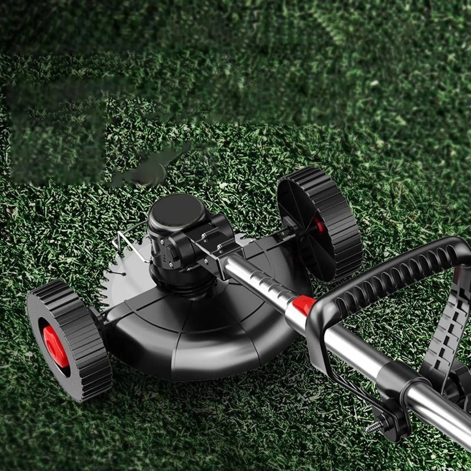 Trimmer Support Wheels Attachment Adjustable Auxiliary Easy to Install Auxiliary Walk behind for Mower Parts Replacement