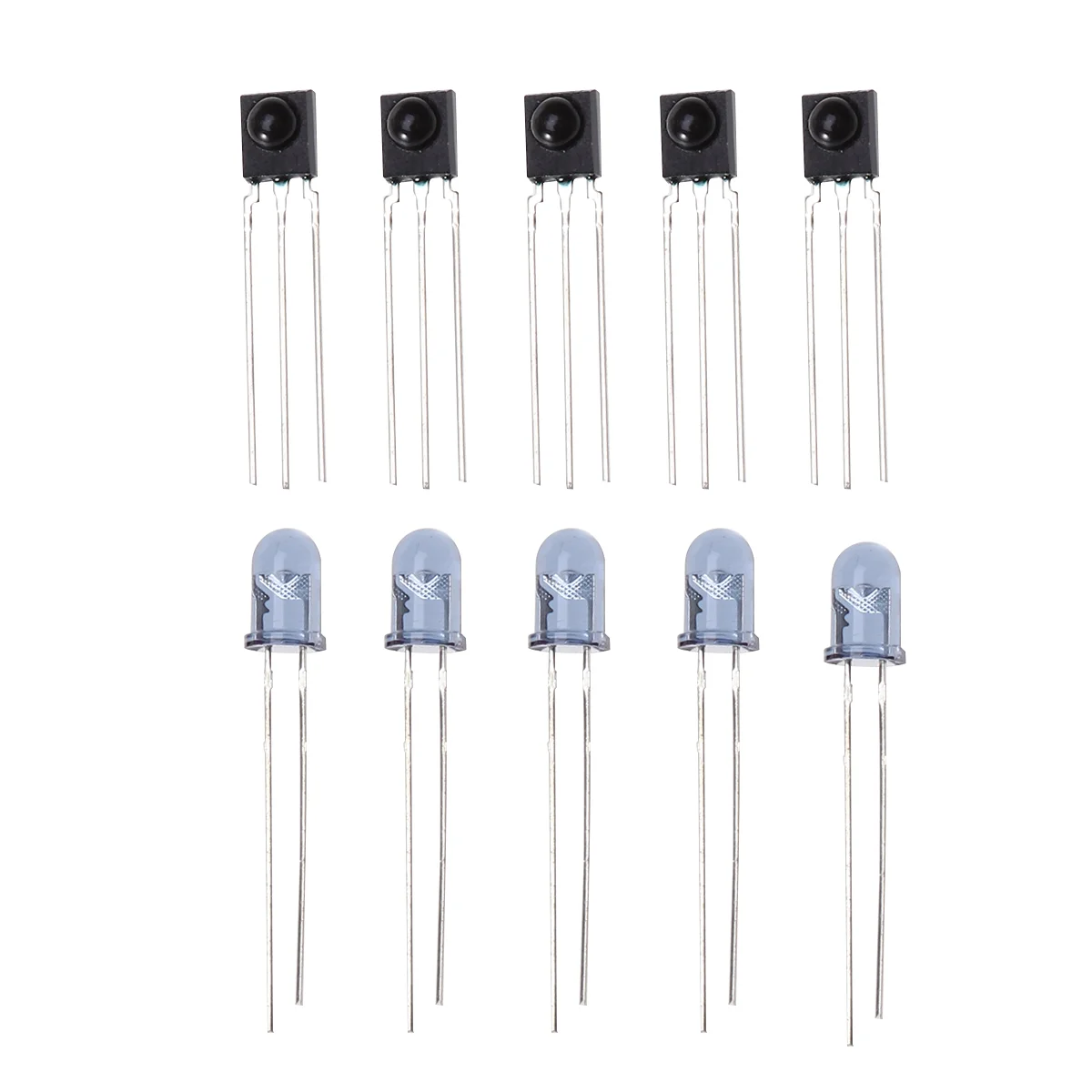 

5 Set of HS0038B IR Receiver TSAL6200 6200 Emitter Receiver diodes Emitter