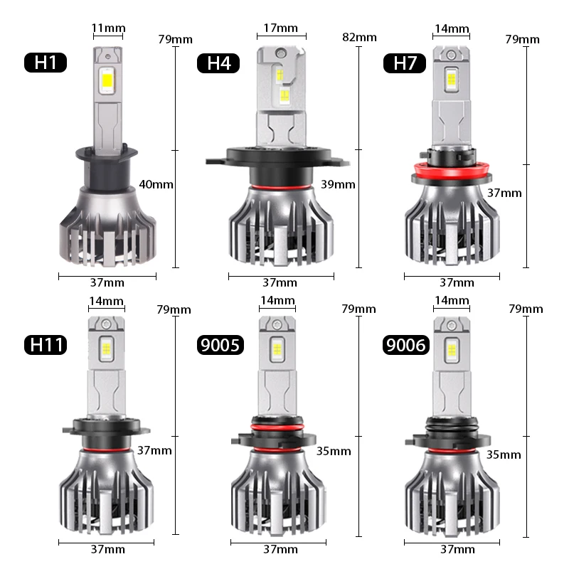 DAWNKNIGHT 차량용 LED 헤드라이트 전구 7035 칩, 9006 터보 램프, LED 조명 키트, 12V, FX5, 110W, H7, H4, H1, H11, HB3, 9005, HB4