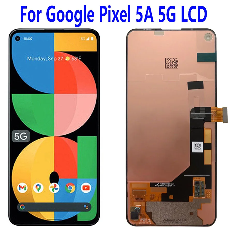 

To 6.34" Original For Google Pixel 5A LCD Display Touch Screen Digitizer Assembly Replacement For Google Pixel 5A LCD With