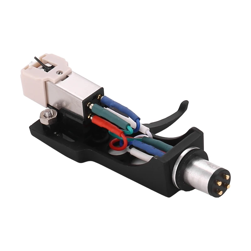 

AA58 Cartridge Stylus with Turntable Headshell 4 Pin Contacts for Phonograph Turntable Gramophone LP Vinyl Needle