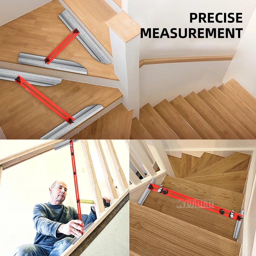 New Stair Gauge, Multifunctional Folding Ruler, Home Tool, Stair Tread Gauge