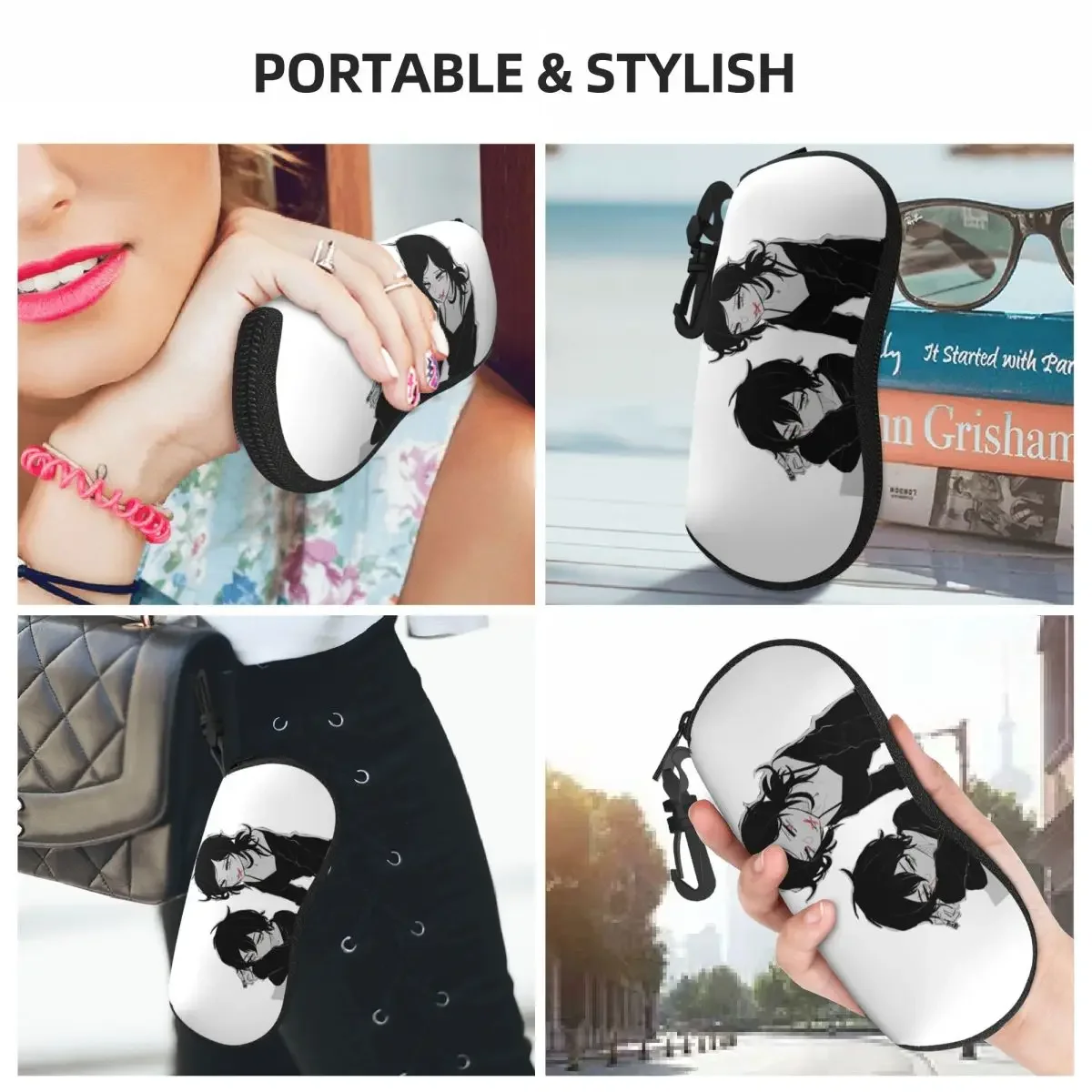 أشلي وأندرو نعش آندي ولايلي شل نظارات حافظة نظارات واقية صندوق نظارات النساء الرجال لينة النظارات حقيبة الحقيبة