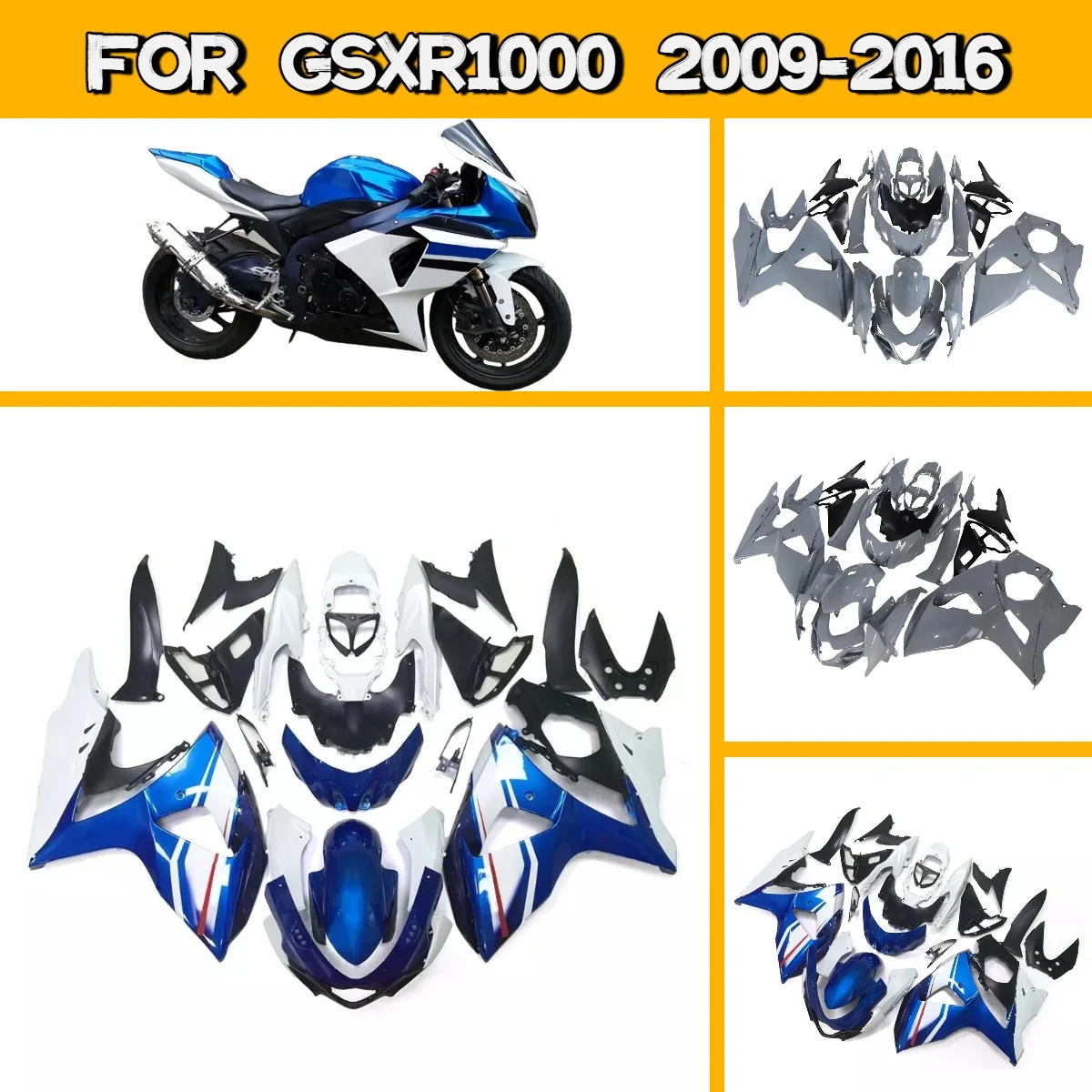 

Комплект обвесов с индивидуальной окраской для Suzuki GSXR 1000 (2009-2016) из высококачественного ABS-пластика