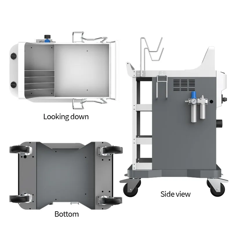 

One-stop mobile car, dust-free grinder, central dust collection system