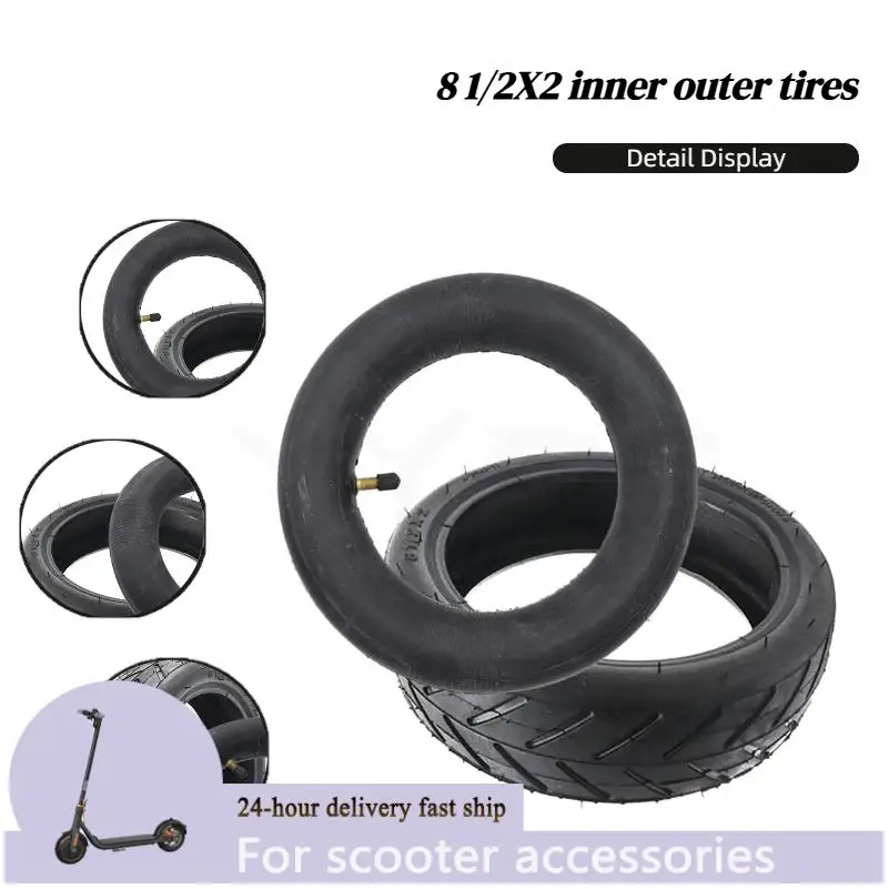 8 1/2X2 Tube Tire 8.5*2 Inflatable Tyre for Xiaomi Mijia M365 Electric Scooter Outer Tire Replace Inner Camera