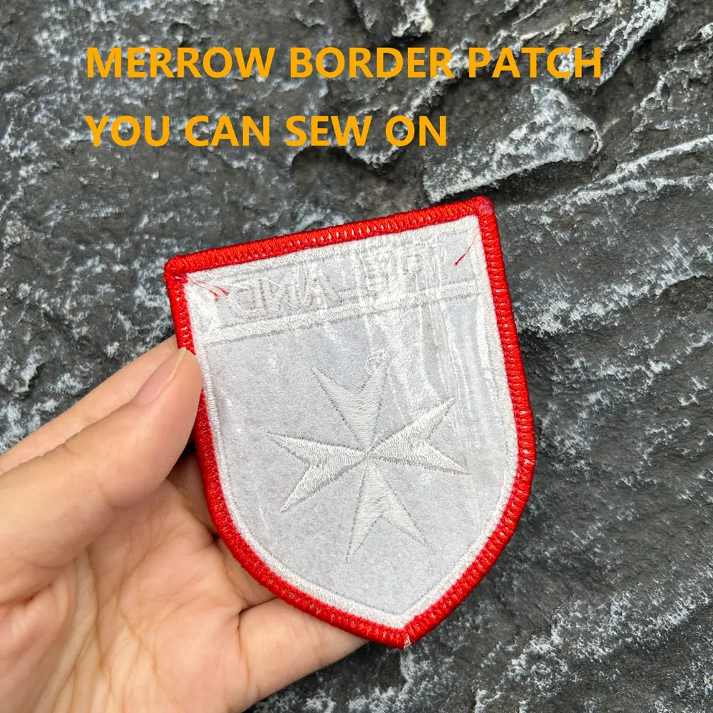 ترتيب مالطا أيرلندا - شارات رقع مطرزة لمجلس الشباب الوطني أيرلندا مع خياطة على الظهر، لحقائب الظهر والسترات