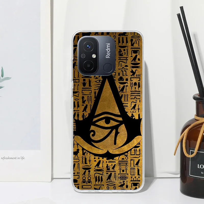 Sacred Eye of Horus Egypt Fresco Phone Case For Xiaomi Redmi 12C 12 10C 10A 10 9C 9A 9T 9 8A 8 7A 7 6A 6 Pro K70 K40 K20 Fundas