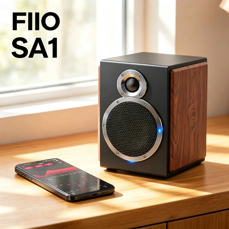 FiiO SA1 Desktop Active Speaker Bluetooth 5.4 LDAC 3.5 Inch 20W*2 Multiple Inputs For PC Home Studio HiFi Music Christmas Gift