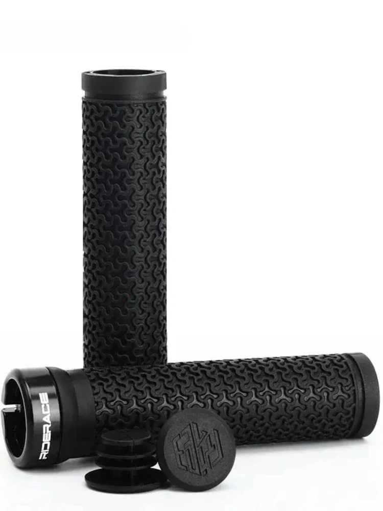 AliExpress NONE Bicycle Anti Slip Rubber Handle Cover, Mountain Bike Single-Sided Locking Handle Cover, Anti Slip Texture Riding Accessories
