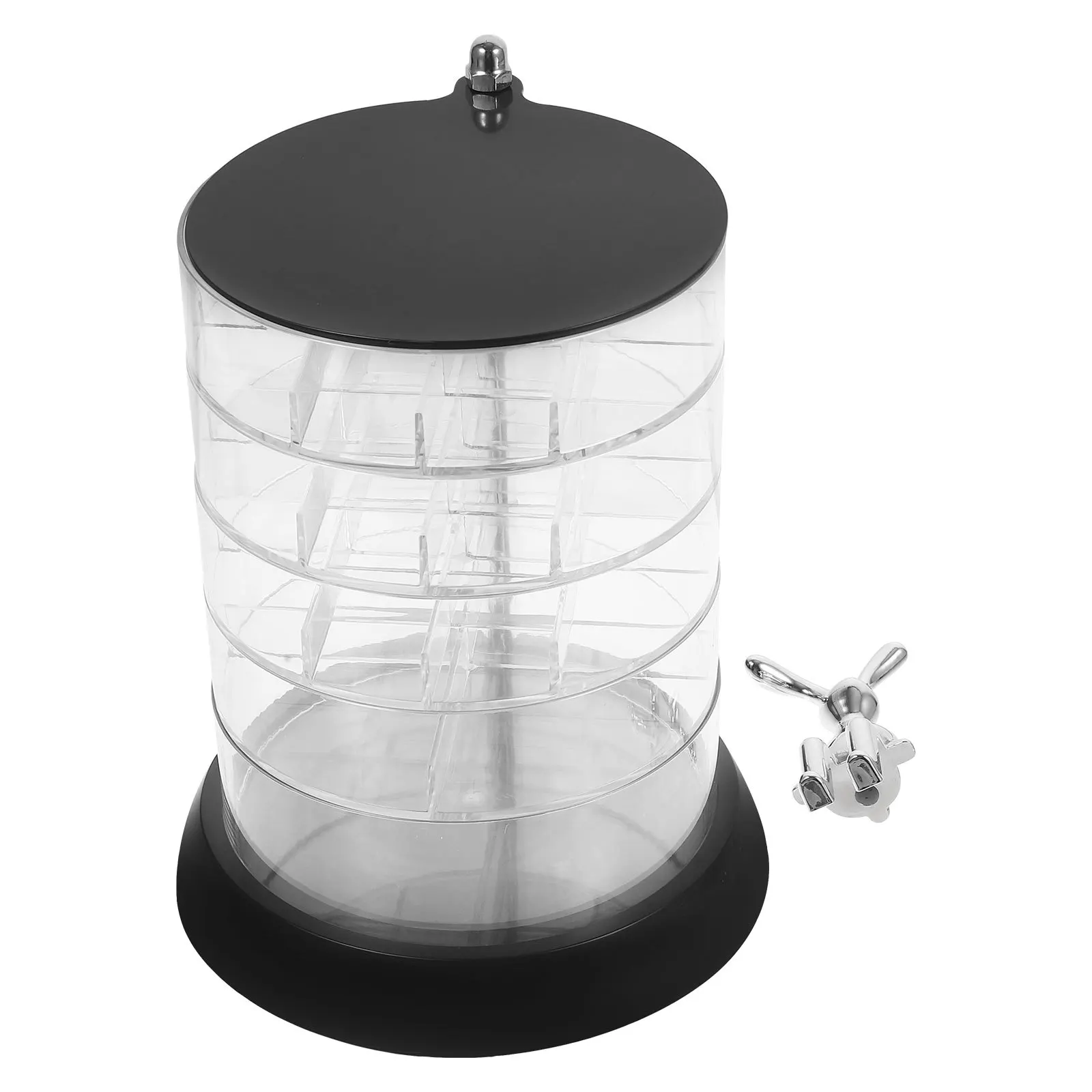 Konijn Sieradendoos Meerlaags Raster Opbergdoos Voor Make-up Lippenstiften Oorbellen Kettingen Ringen Organizer Desktop