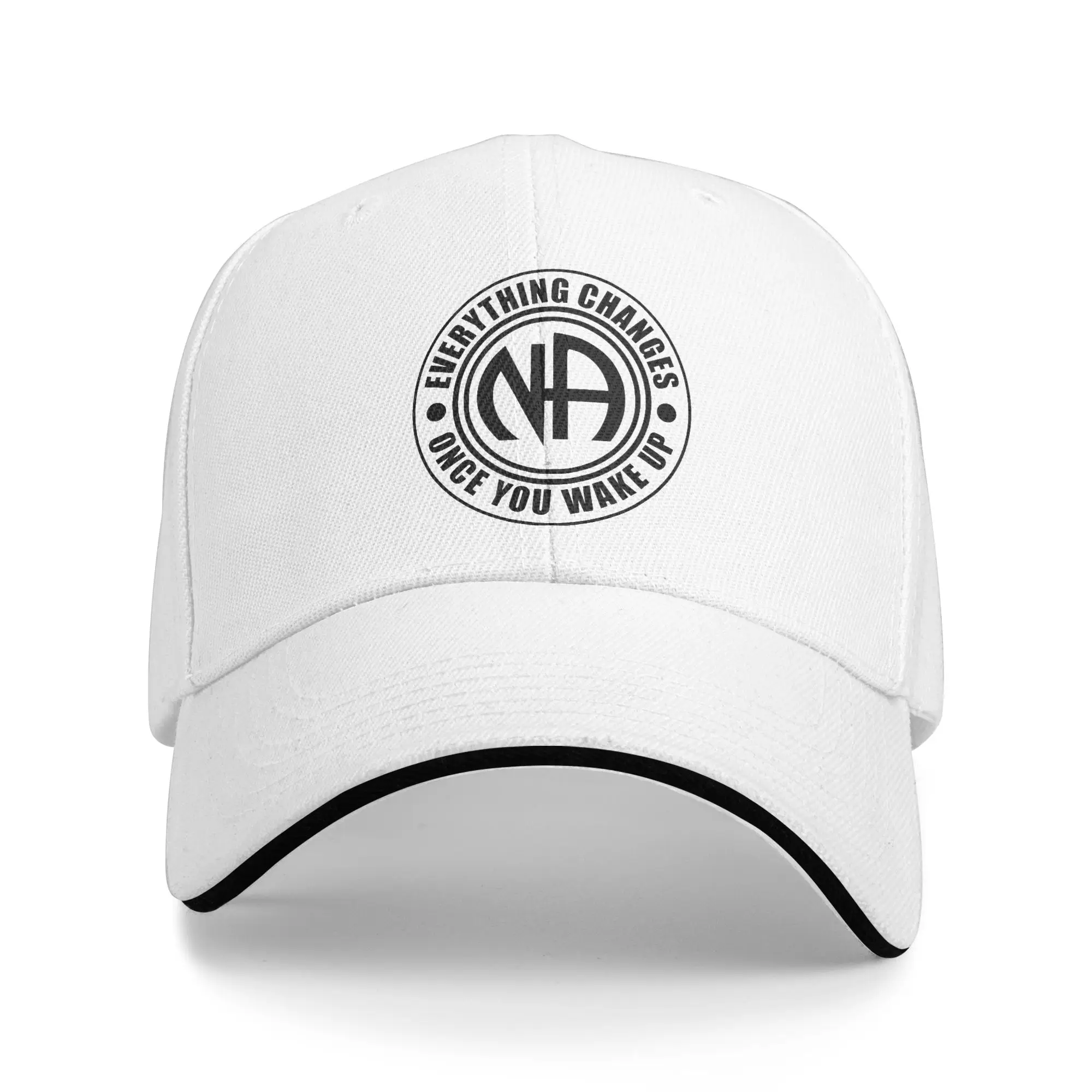 Summer Baseball Cap Everything Changes Once You Wake Up NA For Men Women Trucker Hats Retro  Snapback Hat Adjustable Fit