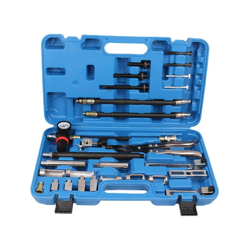 28Pcs Removable Free Valve Clamp Cylinder Head Valve Oil Seal Removal Replacement Tool Kit 