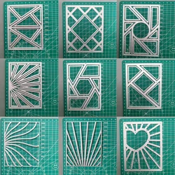 Square Frame Background Scrapbooking Die Cuts Greeting Cards Decoration Embossing Crafts Metal Cutting Dies 2024 New Arrivals