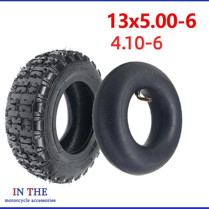 high-quality New model Front 4.10-6 Rear 13X5.00-6 inch hub tires Snow plow tires Butterfly tires 13*5.00-6 inch beach tires