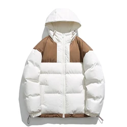 Bubble Jackets Winter Solid Thick Outdoor Windproof Padded Cotton Man Puffer Coats Custom Logo