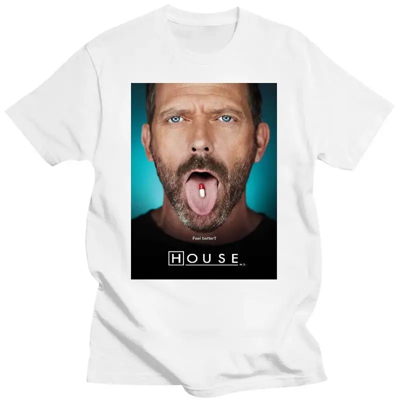 Male funny print tee-shirts black Dr. House Everybody Lies Feel Better Retro Vintage Hipster Unisex T Shirt o-neck tshirt