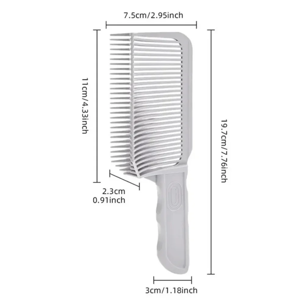 Curved Barber Comb for Men,Professional Curved Positioning Comb Portable Hairdressing Tool, Haircut Clipper Comb for Home Salon