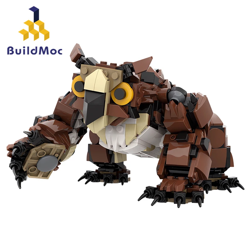 Buildmoc Game Dungeonsed Monsters Owlbear Owl Animals MOC Set Building Blocks Kits Toys for Children Kids Gifts 636PCS Bricks